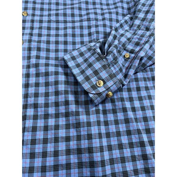LL Bean Plaid Button Up Shirt Mens XXL Tall Wrinkle Resistant Long Sleeve 218574 - Picture 3 of 9